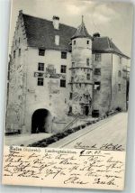 5400 Baden 1902 Foto AK Schloss Landvogtei