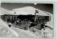 Weissfluhjoch Foto AK Gasthaus Station Parsennbahn