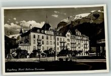6390 Engelberg 1934 Foto AK Hotel Bellevue Terminus
