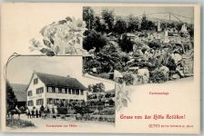 8702 Zollikon 1909 - Gasthaus zur Höhe Gartenanlage