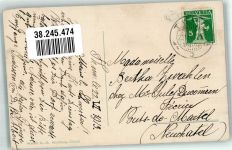 3700 Spiez 1913 Foto AK Vogelschau Thunersee Lötschbergbahn