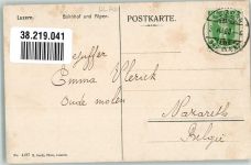 Luzern Lucerne Bahnhof Bahnhof Schweiz 1909 Foto AK