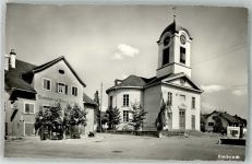 8424 Embrach 1961 Foto AK Gasthaus und Metzgerei zur Kirche