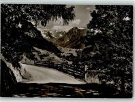 7247 Saas im Prättigau - Prätigauer-Strasse Küblis-Klosters Blick gegen Klosters und die Silvrettagruppe