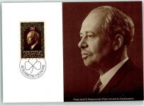 Franz Josef II. Regierender Fürst von und zu Liechtenstein Ausgabetag 9. Juni 1981 Adel Liechtenstein