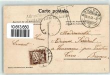 2926 Boncourt 1908 Gebrauchsspuren Wadtländer Trachtenmädchen Ort lt. Stempel