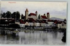 8640 Rapperswil SG 1908 Foto AK Schloss