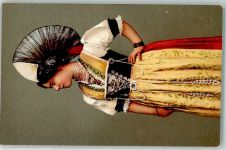 9050 Appenzell 1909 - Trachtenfrau Festracht