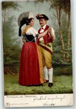 9050 Appenzell 1903 - Ehepaar Tracht