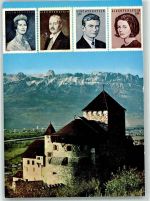 9490 Vaduz - Schloss Fürst Franz Josef II. Fürstin Gina Erbprinz Adam Erbprinzessin Marie Aglee
