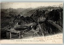 Rochers de Naye 1904 - Grand Hotel et Sommet