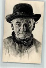 1903 Künstlerkarte Portrait Onkel sign. Jten