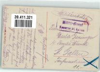 9107 Rossfall Urnäsch - Gasthaus Säntiskette Feldpost Kaserne SG