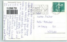 6000 Luzern Lucerne - Kantonsspital Flugaufnahme