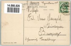 4000 Basel Bâle 1906 Winter Kirche Matthäuskirchplatz Engel