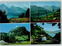 8873 Amden - Sessellift Postkurs Omnibus Walensee Kühe Giregärtli Leistkamm