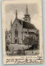 9220 Bischofszell 1902 Gebrauchsspuren Kirche AK