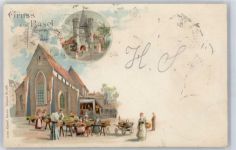 4000 Basel Bâle - Künstlerkarte, Gasthaus, Tor