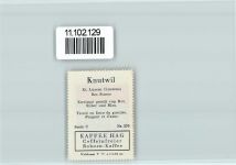 6213 Knutwil - Vignette Wappen Kaffee Hag ca 1920-1940