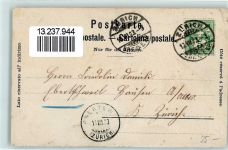 8000 Zürich 1903 Gebrauchsspuren Lithographie offiz. Postkarte sign. Mossdorf