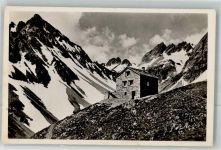 Leutschachhütte 1948 Foto AK Hüttenstempel