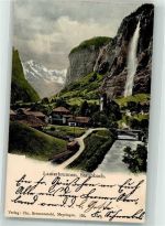 3822 Lauterbrunnen 1904 - Staubbach Wasserfall