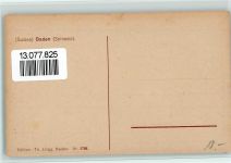 5400 Baden Künstlerkarte Verlag Zengg Nr. 2736 - gute Erhaltung AK