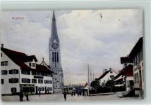 8620 Wetzikon ZH 1909 - Verlag Guggenheim 10606 - Straßenbahn, Kirche AK