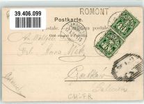 1680 Romont FR 1904 - Bahnpost Ambulant 115