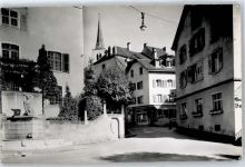 4410 Liestal - Blick zur Kirche, Wehrmannsdenkmal
