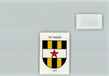 2610 St-Imier Saint-Imier - Vignette Wappen Kaffee Hag ca 1920-1940 St-Imier