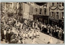 4000 Basel Bâle 1912 Privatfoto AK Eidg. Turnfest Festzug Ort handschriftlich