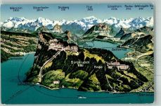 6362 Stansstad Foto AK Vogelschau Bürgenstock