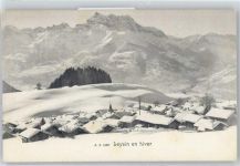1854 Leysin - Gesamtansicht, Winter