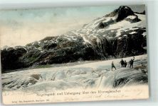 Rhonegletscher 1906 - Bergsteiger Nägelisgärtli