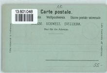 9055 Bühler Lithographie / Mondschein Edelweiss Kuhhirte Kühe