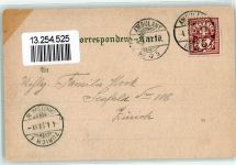 9400 Rorschach 1899 Gebrauchsspuren Lithographie Pfänder Hotel Bahnhof Hafen Sitenraddampfer Konstanz Bahnhof Friedrichshafen Meersburg Schloss Mainau Schloss Monfort Hafeneinfahrt in Lindau St. Gebhardskapelle