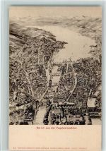8000 Zürich 1904 - aus der Vogelperspektive