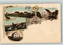 8172 Niederglatt ZH BOAKC Gasthaus Löwen Haus Kunz Lithographie