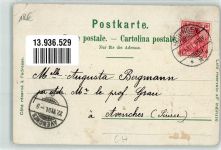 4000 Basel Bâle 1901 Gebrauchsspuren Bahnhof Strassburger Denkmal