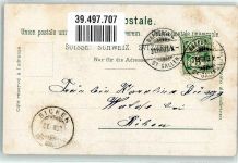 8640 Rapperswil SG 1903 - Rütlistube Mann 2 Frauen Tracht Ort lt. Stempel