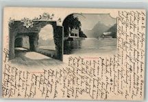 6452 Sisikon 1911 Foto AK Tellskapelle Axenstrasse