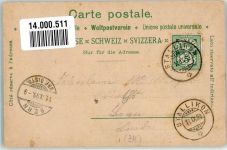 8000 Zürich 1899 Lithographie Mondschein