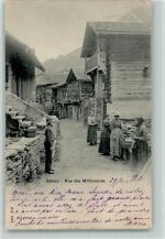 1922 Salvan 1901 Gebrauchsspuren Rue des Millionaires - Wäsche waschen