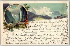 3822 Lauterbrunnen 1898 Künstlerkarte