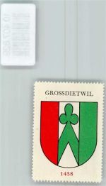 6146 Grossdietwil - Vignette Wappen Kaffee Hag 1920-1940