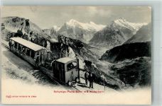 Schynige-Platte-Bahn 1899 Foto AK Bergbahn Wetterhorn