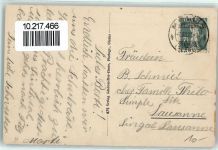 8753 Mollis 1920 Gebrauchsspuren Gruss vom Ferienheim Neumünster auf Kennelalp