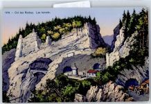 Col des Roches - Tunnel, Auto, Denkmal