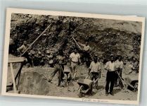 8049 Höngg 1924 Foto AK Beruf Arbeiter Steinbruch Ort lt. Stempel